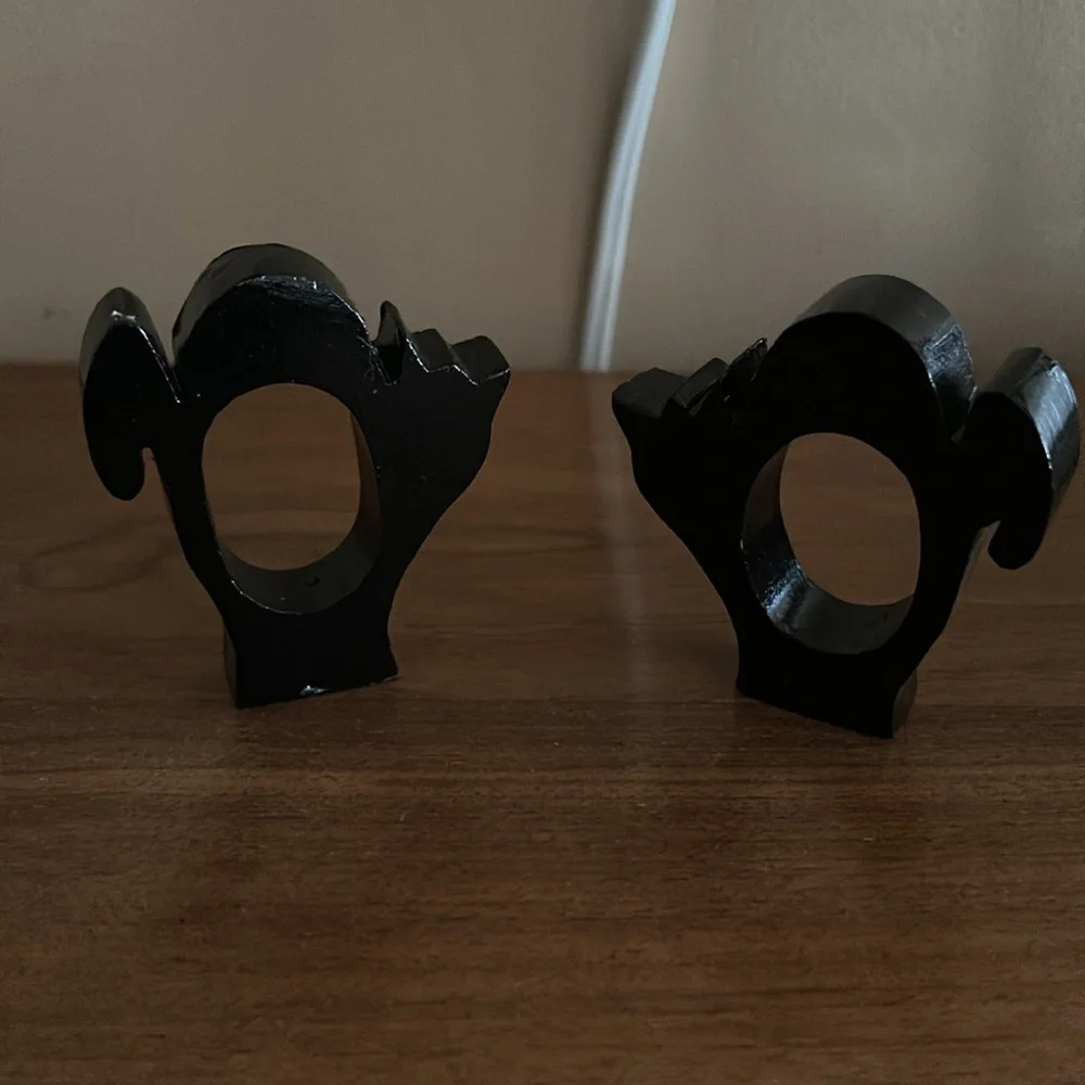 Halloween napkins and rings